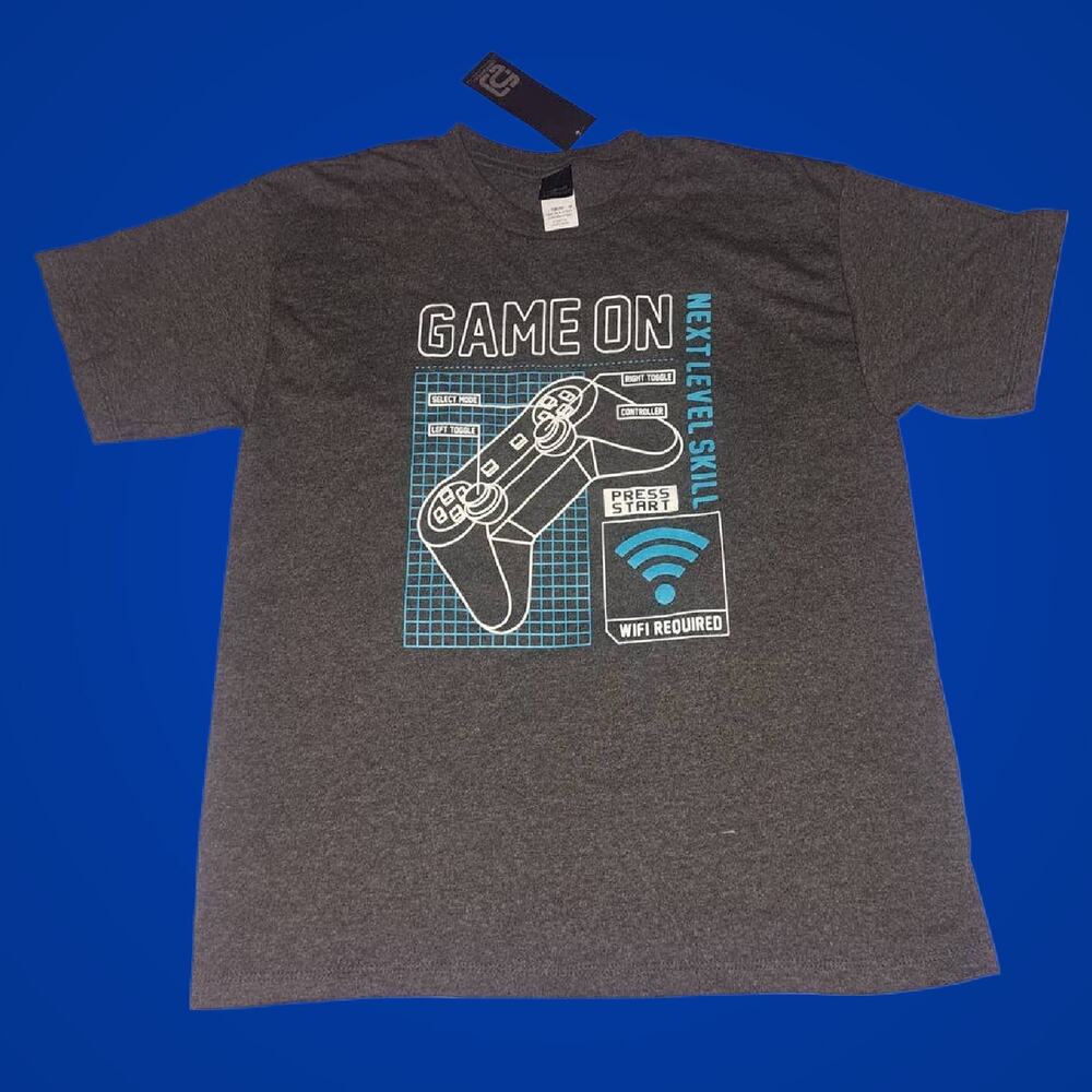 Distortion Custom Rags Boys Medium Gaming Tshirt